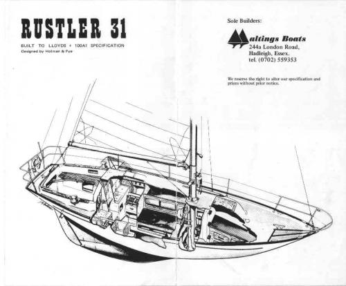 Rustler 31 cutaway