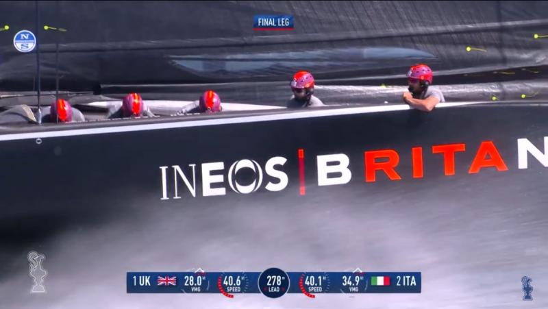 Sir Ben Ainslie and INEOS Team UK at 40 knots plus